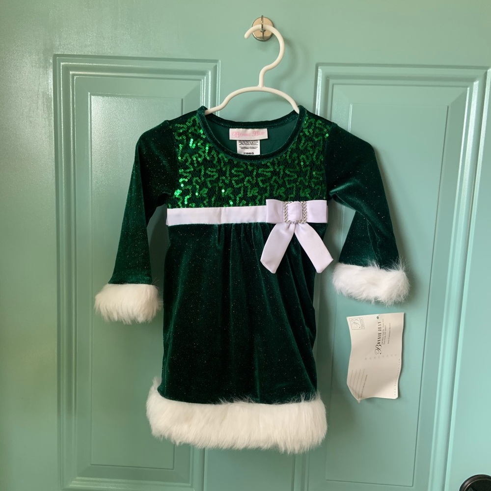 Bonnie Jean Baby Holiday Dress NWT 12 months